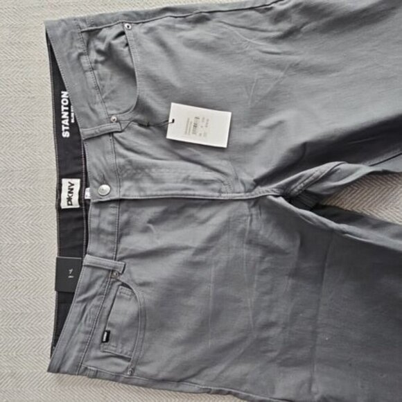 DKNY Men's Ultimate Stretch Pants Stanton Slim Fit 39x30 Gray D1 NWT - Picture 12 of 16